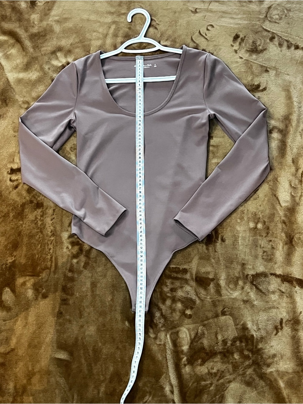 Abercrombie & Fitch Brown Long Sleeve Scoop Neck Bodysuit - Picture 5 of 9